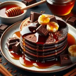 Chocolate Pancakes with Honey Recipe
